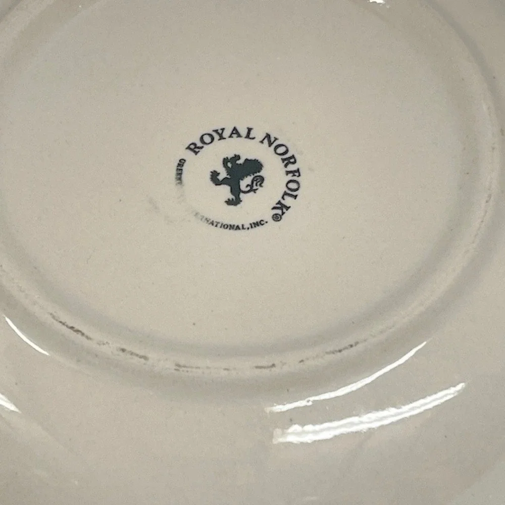 Royal Norfolk Rainbow Swirl Ceramic Pasta‎ Bowls Set of 2 Multicolor 8 Inch